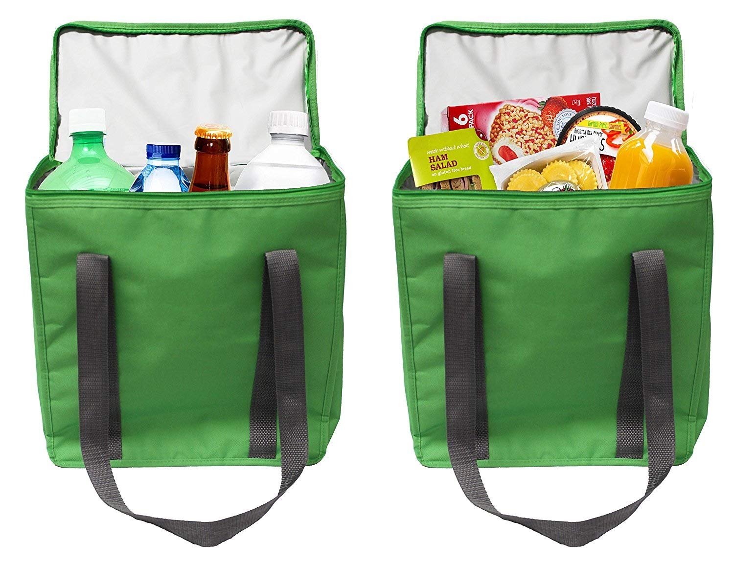 Earthwise Large INSULATED Grocery Bag Shopping Tote Cooler with ZIPPER