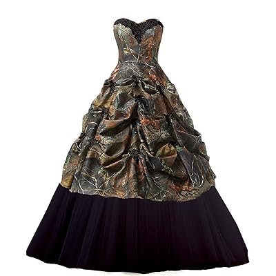 Camouflage Ball Gown Wedding Dress with Appliques Bahrain