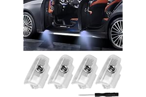 ROUISXUE 4pcs Car Door Lights Logo Projector Compatible with QX50/56/60/70/80, Q50/60/70, G25/37, M25/35/37, FX37/50, EX25/35/37, No Fade Led Welcome Lights Accessories Fits for Vehicle