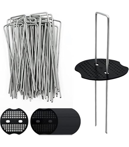 AAGUT Lot De 20 Piquets Galvanisés De 30,5 Cm De Calibre 8 Pour Clôture