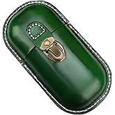 Fanyixuan Leather Eyeglass Case Hard Shell Retro Men And Women Sunglasses Nearsighted Glasses Locking clasp Protection Box