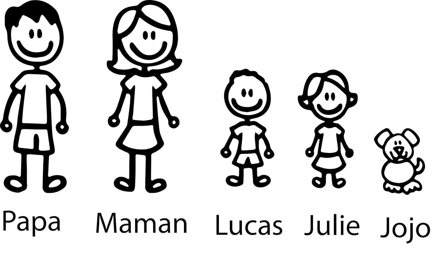 Sticker Bebe A Bord Pour Voiture Famille Personnalisee Noir Anakiss Auto Et Moto Cadeaux Et Produits Derives Iplanmovilidad Com