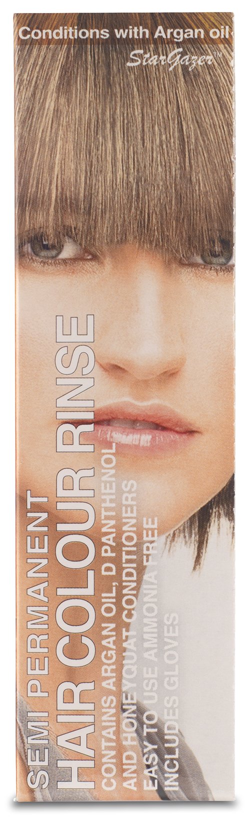 Natural Tone Semi Permanent Hair Colour, Brown. Contains D Pathenol (Pro Vitamin B5), Argan extract and Honeyquat to condition the hair.