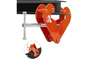 TKK Beam Lifting Clamp 4400Lbs/2Ton load Capacity Beam Clamp 3inch-9inch adjustable Opening Flange,Girder Clamp tool for Lift