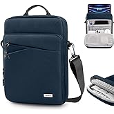 MoKo Tablet Sleeve Bag,12.9 Inch iPad Carrying Case,360° Protective Tablet Travel Case with Shoulder Strap,13 Inch New i-Pad Pro M4 & Air M2 2024, i-Pad Pro 12.9 M2&M1,Galaxy Tab S9+/S8+ 12.4, Indigo