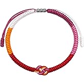 LAMIBEE Pride Infinity Love Wins, LGBTQAI+ Pride Love Wins Tibetan Wrist Wrap Bracelets, With LGBTQ Surfer String Rope Bracelet for Him and Her, Women Men, Support LGBTQ Community