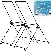 Oungy 2 Pack Solar Panel Stand Portable Stainless Steel Rack for Foldable Panels Solar Panel Bracket for RV Camping Balcony No Fixed Installation