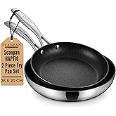 Scanpan HaptIQ Stainless Steel-Aluminum 8 and 10.25 Inch 2-Piece Fry Pan Set