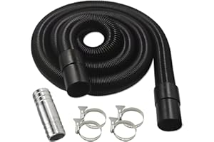 SMZTOOLS 97521 RV Macerator Hose Sewer Kit for Thetford Sani-Con Turbo 400S 500S 600S 700S,1-1/2inch 22FT Camper Sewage Pump Hose/Waste Water Hose with Connect Fitting,4 tightening hoops, Black