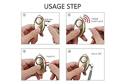 Personal Alarm for Women, 10 Packs 140DB Emergency