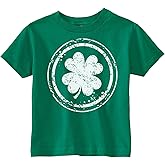 Custom Kingdom Baby Boys Girls Shamrock Four Leaf Clover St Patricks Day T-Shirt