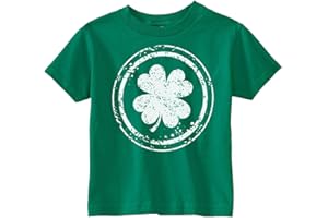 Custom Kingdom Baby Boys Girls Shamrock Four Leaf Clover St Patricks Day T-Shirt