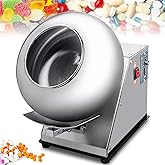 kubeier Sugar Coating Machine, Small Commercial Mini Chocolate Panning Machine, Sugar Coating Pan Table Top Small Commercial Mini Chocolate Panning Machine,110V