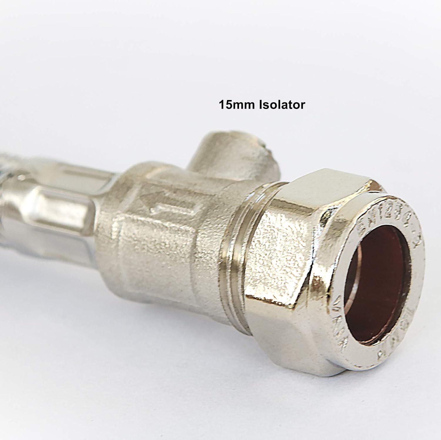 Viva Sanitary SSH2/B 15mm x 1/2 BSP Short Flexible Braided Tap & Inlet