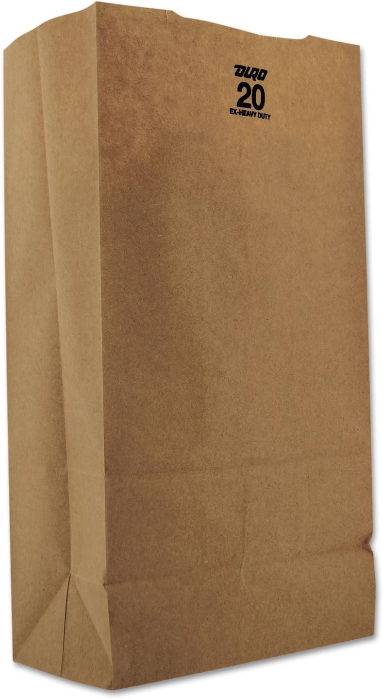 BAGGX2060 - Duro Paper Bag GX2060 20# Natural Paper Grocery Bags, Tall, Extra Heavy Duty