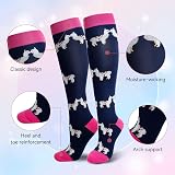 LEOSTEP Compression Socks 6 Pairs Women Men Graduated Support Stockings view 4