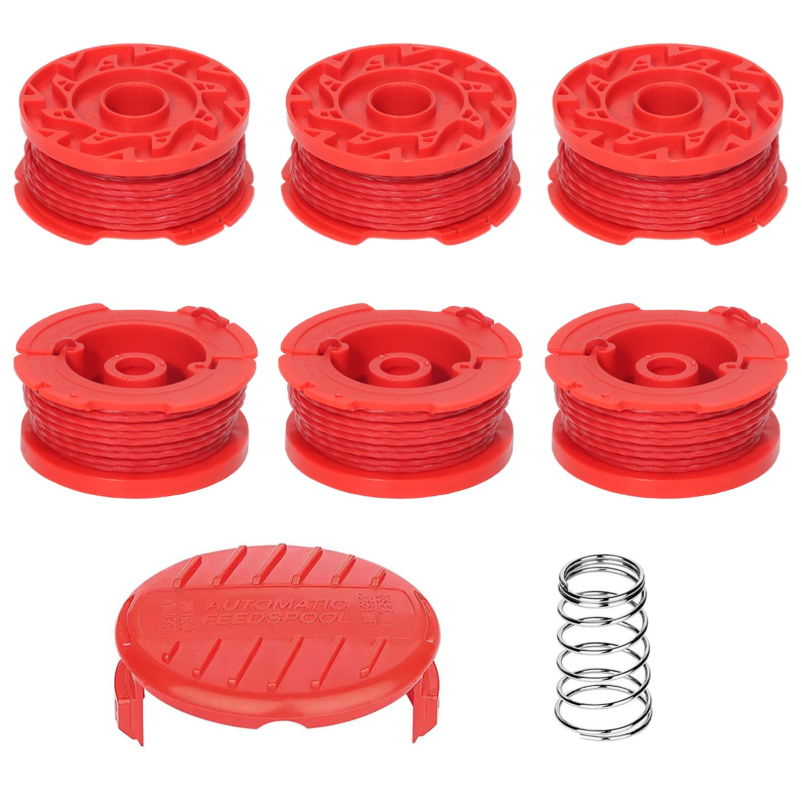 Photo 1 of Dilsuaco CMZST080 CMZST0803 8pcs String Trimmer Line(0.08",20Ft) with Cap Head,Weed Eater Wacker Replacement String Line,Compatible with Craftsman CMCST910 Series, CMCST910M1 CMCST910B