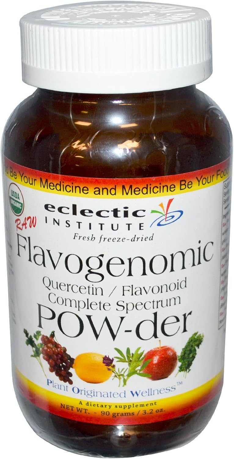 Eclectic Institute Quercetin Flavonoid Complex, Whole Food Powder, 3.2