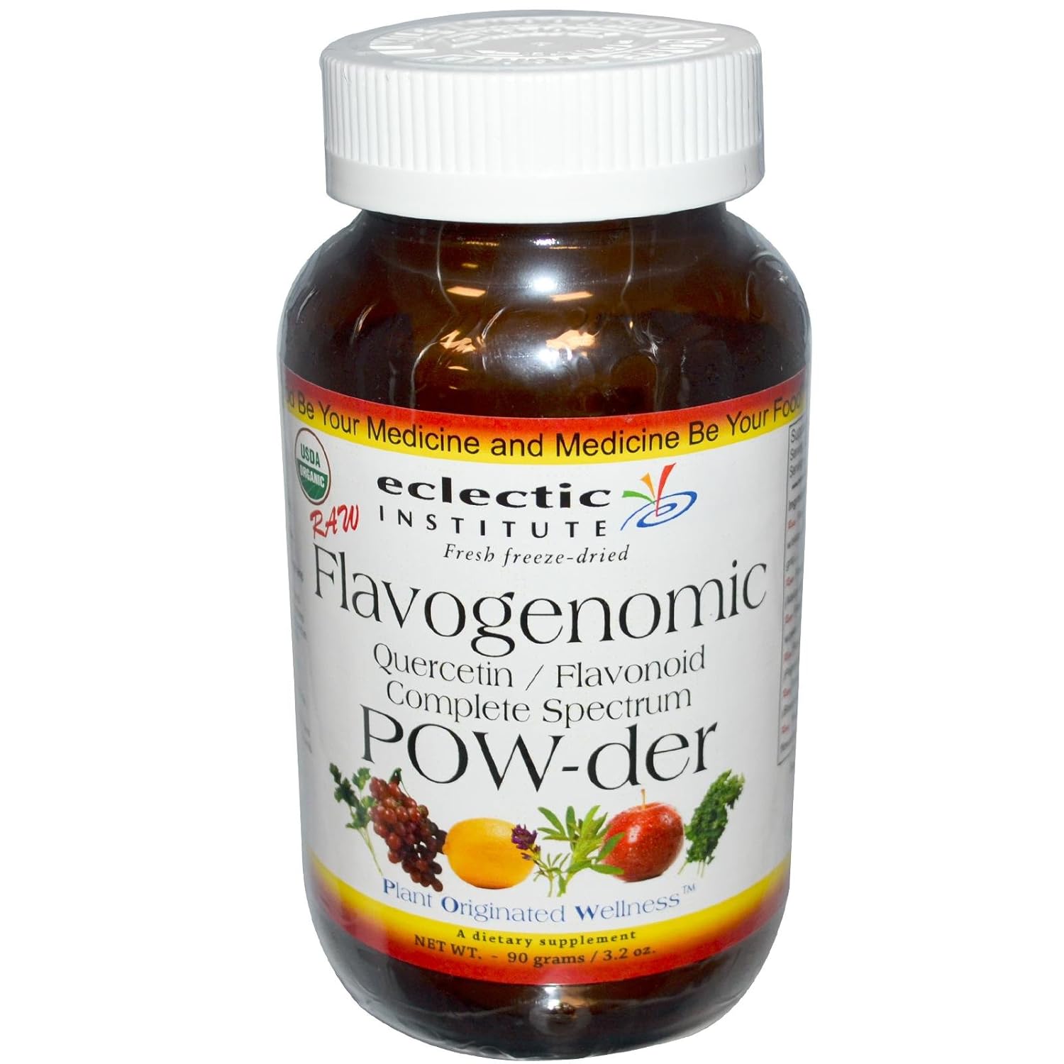 Eclectic Institute Quercetin Flavonoid Complex, Whole Food Powder, 3.2