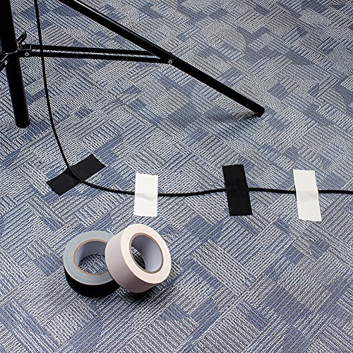 KAVANI Premium Gaffer Tape with Rubber Adhesive 2 Pack of 2inch X 30yards White&Black - Thumbnail 5