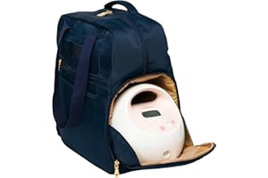 Sarah Wells Kelly Breast Pump Backpack & Tote - Insulated Pocket, Laptop Sleeve & Easy-Clean Design, Fits All Pumps, Diaper Bag for Moms (Indigo)