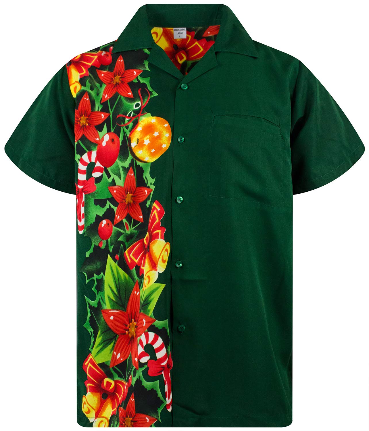 KING KAMEHA Men's Ugly-Christmas-Shirt Funky