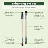 EcoTools Enhancing Eye Brush Set Dual-Sided 2 Piece Vegan Cruelty-Free view 2