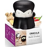 OTOTO Gracula Garlic Crusher, Garlic Mincer, Also for Ginger, Nuts, Chili, Herbs - Twist Top Mincer & Easy Squeeze Manual Pre