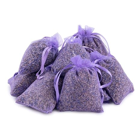 pajoma Duftsäckchen Lavendel, 10er Pack, Organzabeutel, Höhe 9cm