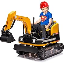 Amazon.com: JOYLDIAS 360 Degree Rotating Ride On Excavator
