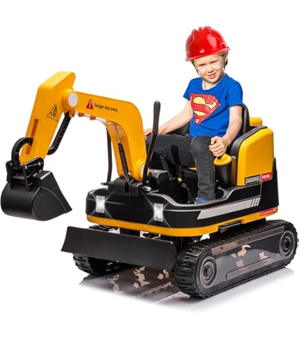 Amazon.com: 360 Degree Rotating Ride On Excavator and Bulldozer