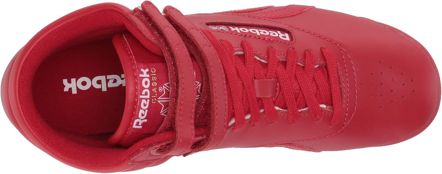 red reebok freestyle high top
