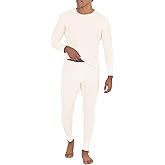 Fruit of the Loom mens Recycled Waffle Thermal Underwear Set (Top and Bottom)