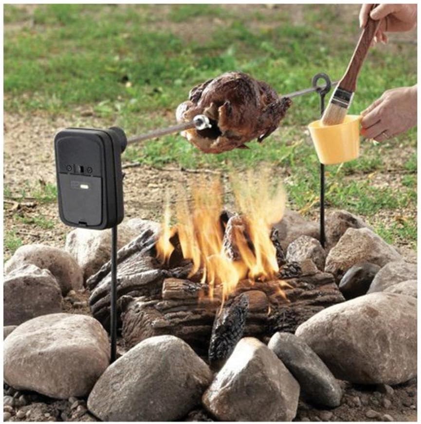 Grizzly Spit Camp Fire Or Fire Pit Bbq Rotisserie Amazon Co Uk