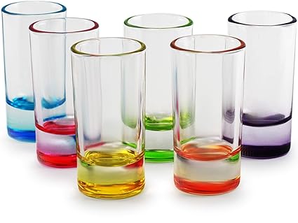 Amazon Com Circleware Paradise Shot Set Of 6 Assorted Color Bottoms Limited Edition Glass Drinking Cups For Whiskey Vodka Brandy Bourbon And All Type Of Beverage Industrial Scientific circleware paradise shot set of 6 assorted color bottoms limited edition glass drinking cups for whiskey vodka brandy bourbon and all type of