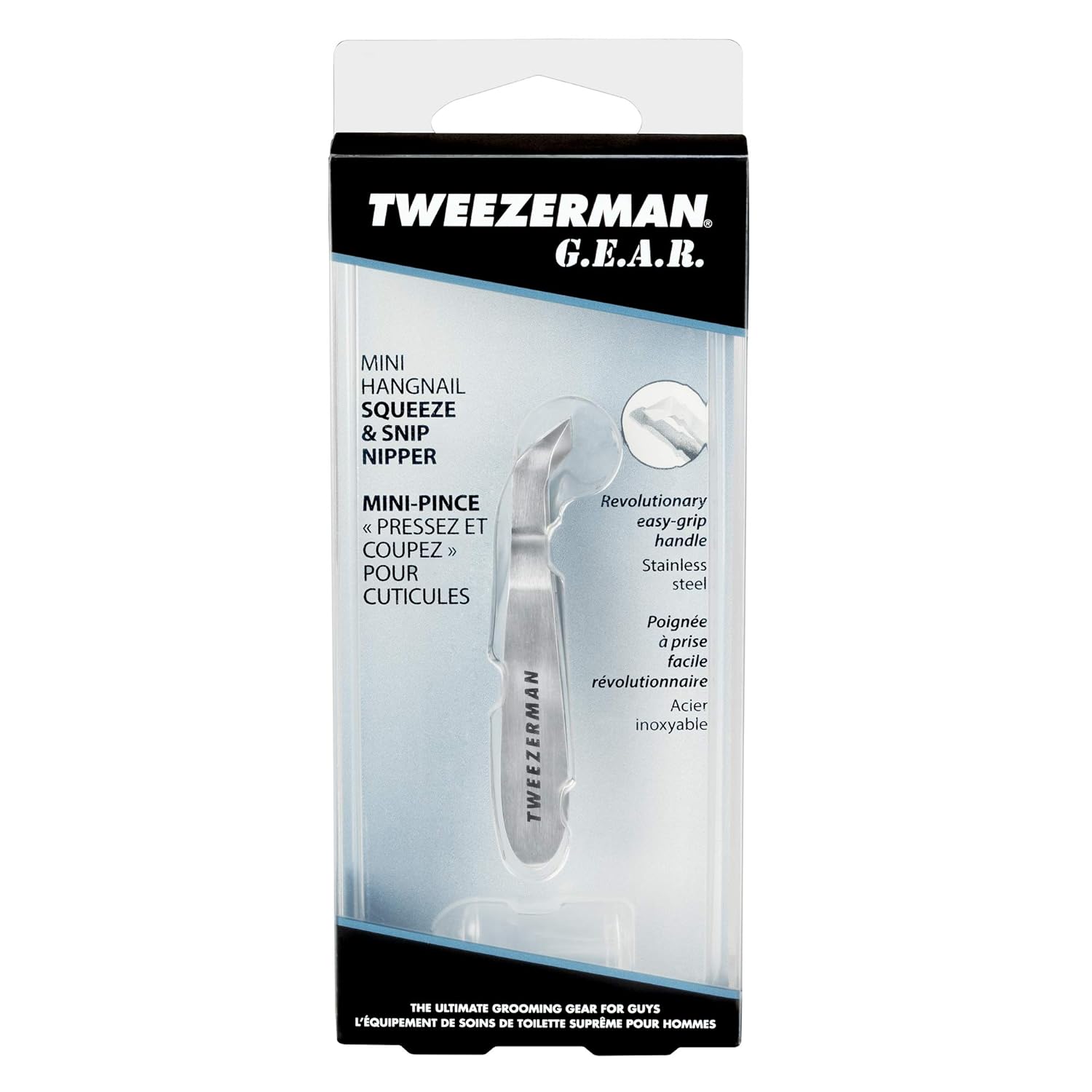 Tweezerman Men's Mini Hangnail Squeeze Snip Nipper: Beauty