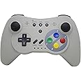 NEXiLUX Wireless Classic Pro Controller Gamepad Compatible with Nintendo Wii U, Gray