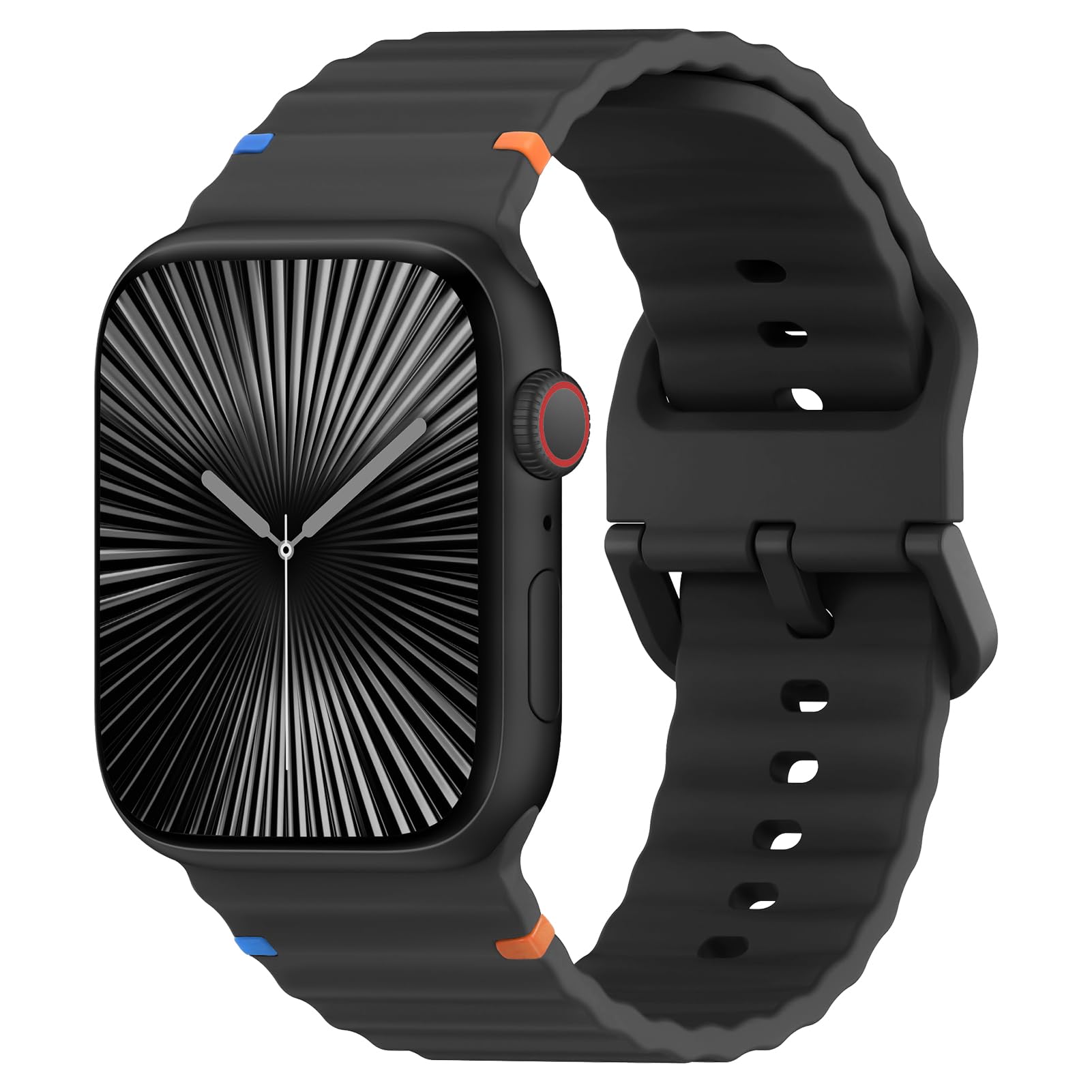 Photo 1 of Sport Bands for Apple Watch Band 40mm 41mm 42mm 38mm 45mm 44mm 46mm iWatch Wristband for Women Men,Waterproof Soft Silicone Strap for Apple Watch Series 10 9 8 7 6 5 4 3 SE 2nd Ultra/2 49mm 41 45 mm