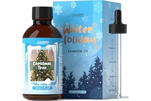 SALUBRITO Christmas Tree Essential Oil 4 Fl.Oz (120ml), Pure & Natural Fragrance Oils, Winter Essential Oil for Diffuser, Candle & Soap Making, Strong Scented Oil & Diffuser Oil