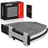 A-Premium Cabin Air Filter w/Activated Carbon Compatible with Mercedes-Benz | for Mercedes-Benz C200, C250, C300, CLS350, CLS400, CLS550, E200, E250, E300, E400, E550, GLK250, GLK350, SL450