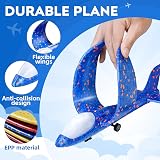 Winstico Airplane Launcher Toy 3 Pack Foam Glider Planes Ages 4-9 view 5