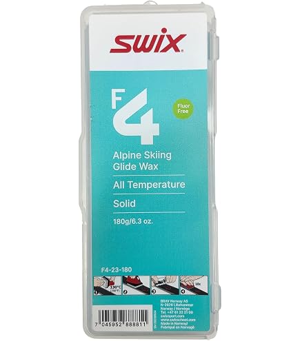 Amazon.com : Swix F4 All-Temperature Rub-On Glide Wax with Cork