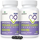 Liposomal Ubiquinol CoQ10 800 MG Softgel, High Absorption CoQ10 Ubiquinol Supplement, Active Coenzyme Q10 800mg, Powerful Antioxidant for Heart & Brain Function, Energy Production, 120 Vegan Softgels