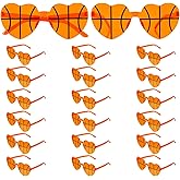 Sariiraw 20 Pack Heart Sport Sunglasses Bulk Team Gifts for Volleyball Soccer Basketball Softball Senior Night Sports Party
