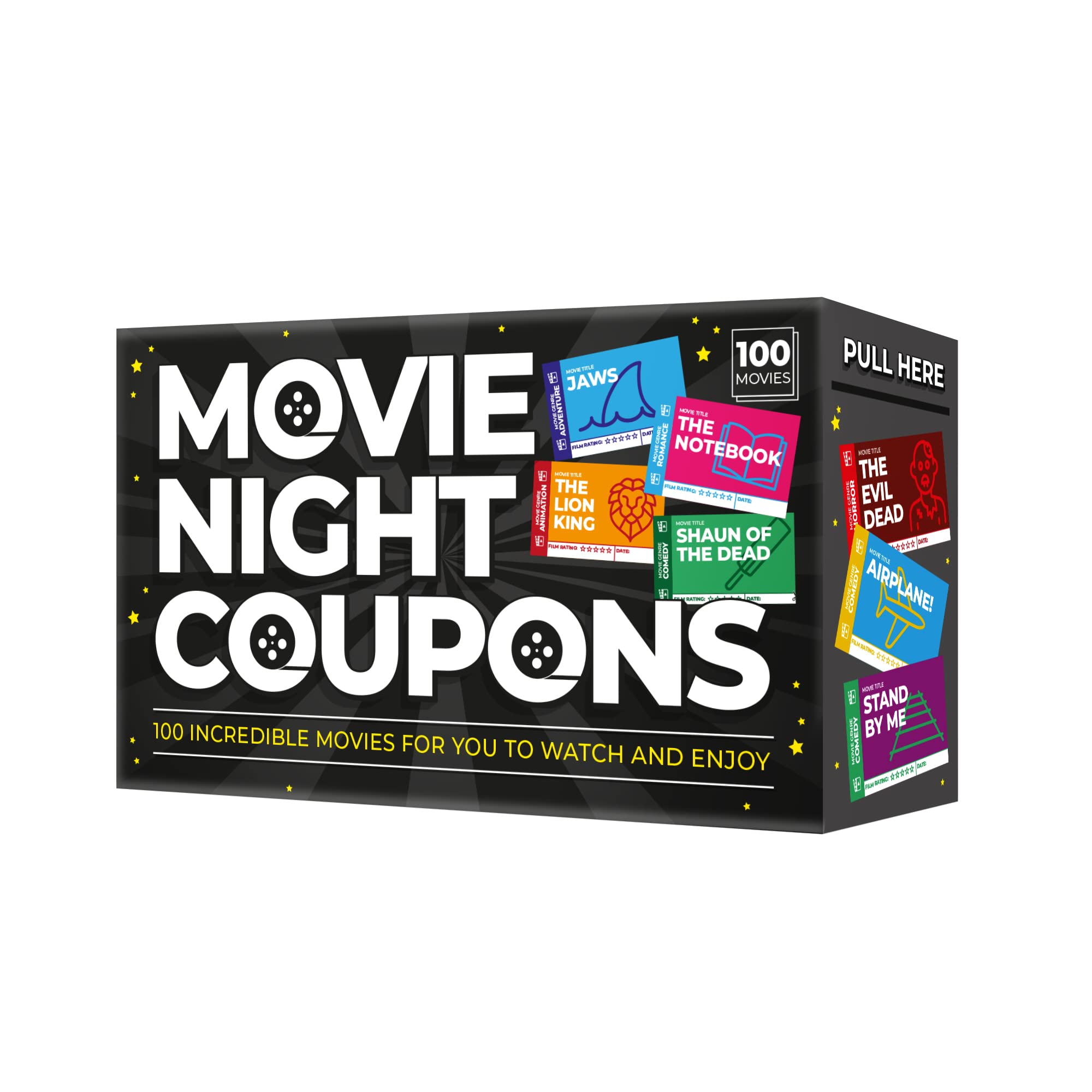 Gift Republic 100 Date Night Coupons Cards game Red 5.9 x 3.54 x 1.97 inches