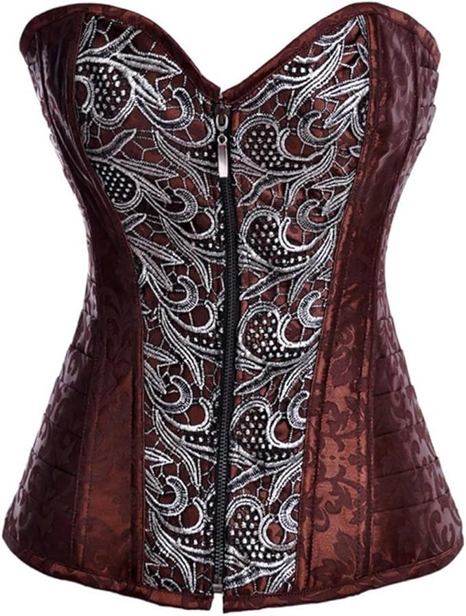 EGirl W32836 Women Brown Sexy Corset Bustier,L Amazon.co.uk Clothing