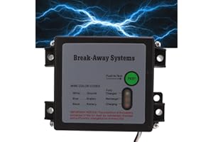 Break Away System with LED Test Battery Meter Trailer Box Break Away Kit 12V Test Break Away System with Switch Emergency Bra