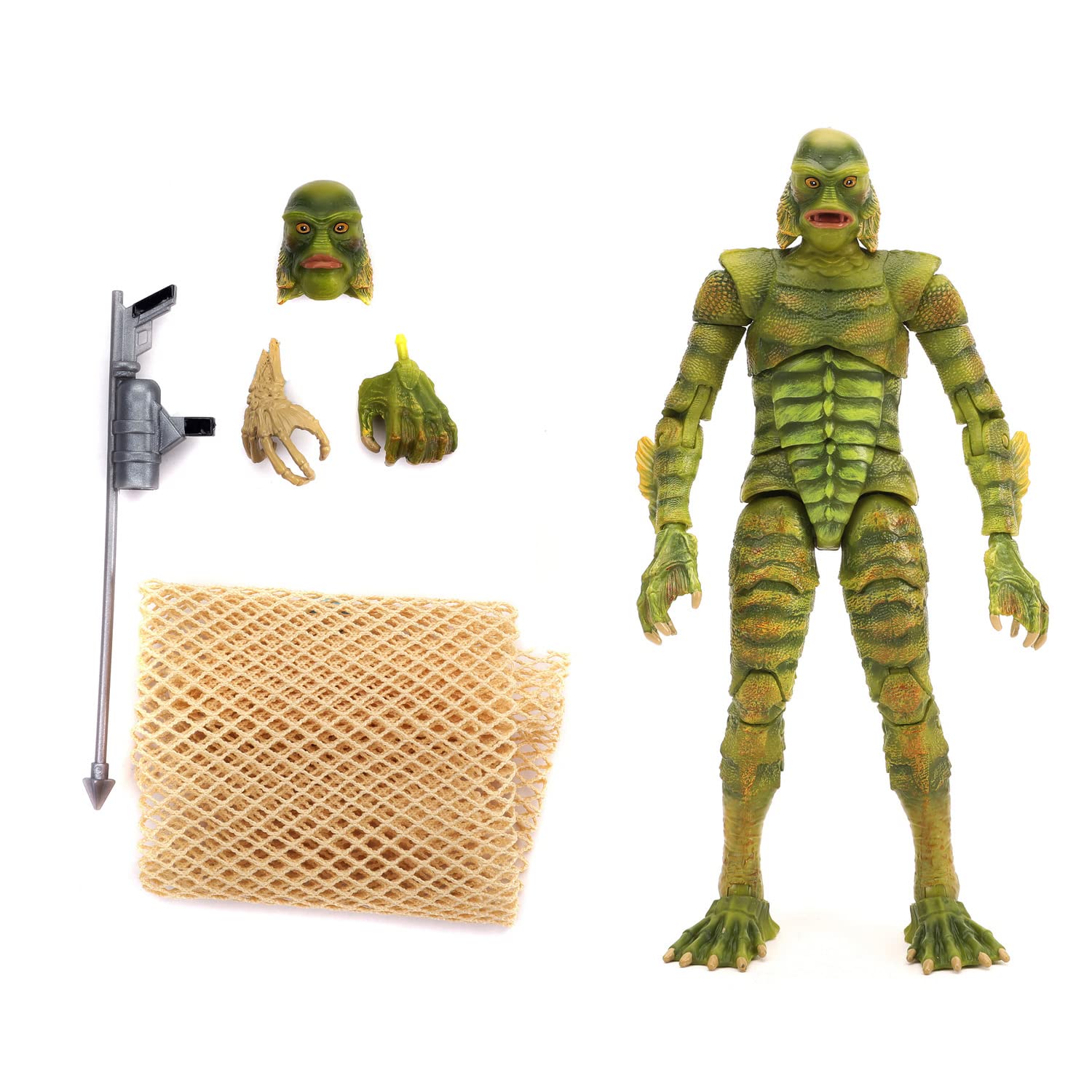 Jada Universal Monsters Black Lagoon Creature 6” Deluxe Collector Figure, Green, One Size