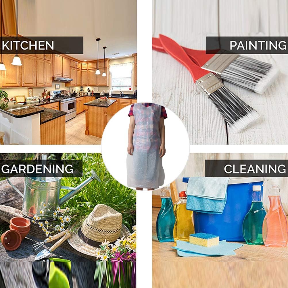 multifunktional,100 Stück weiß Schürze Einmalschürzen Phayee