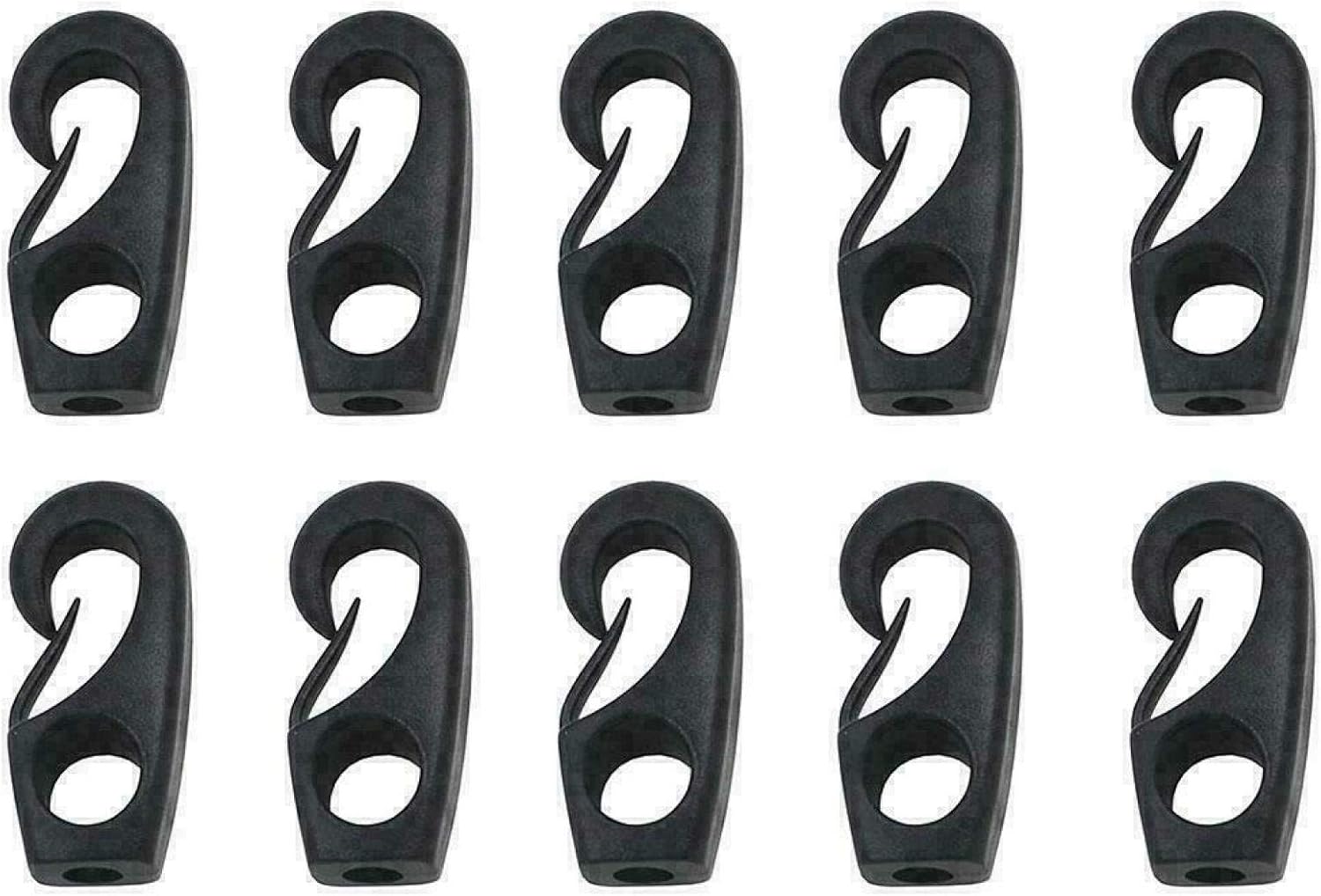 HHYSPA Plastic Bungee Hooks，Plastic Bungee Shock Cord Hook Bungee
